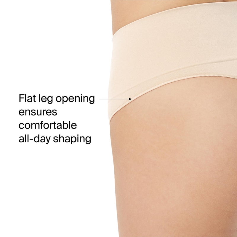 SPANX SPANXshape Everyday Shaping Thong - Core Control Shapewear Underwear - Invisible Under Clothes - Seamless Design - Soft Nude - Medium - Image 4